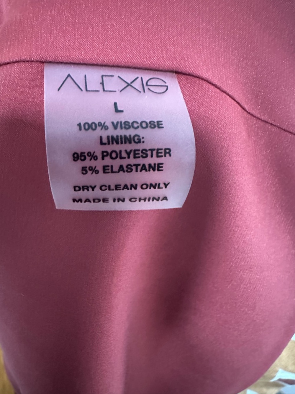 Alexis Long Sleeve Printed Mini Dress in Tan, Pink, Navy & Mustard - Picture 6 of 6